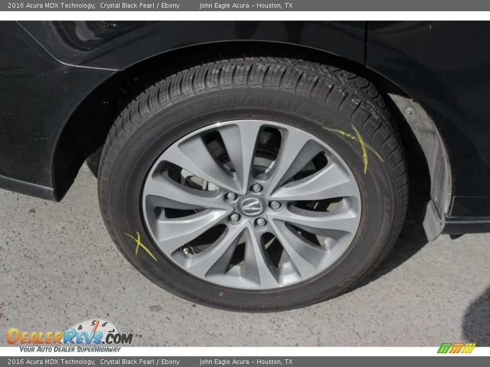 2016 Acura MDX Technology Crystal Black Pearl / Ebony Photo #11