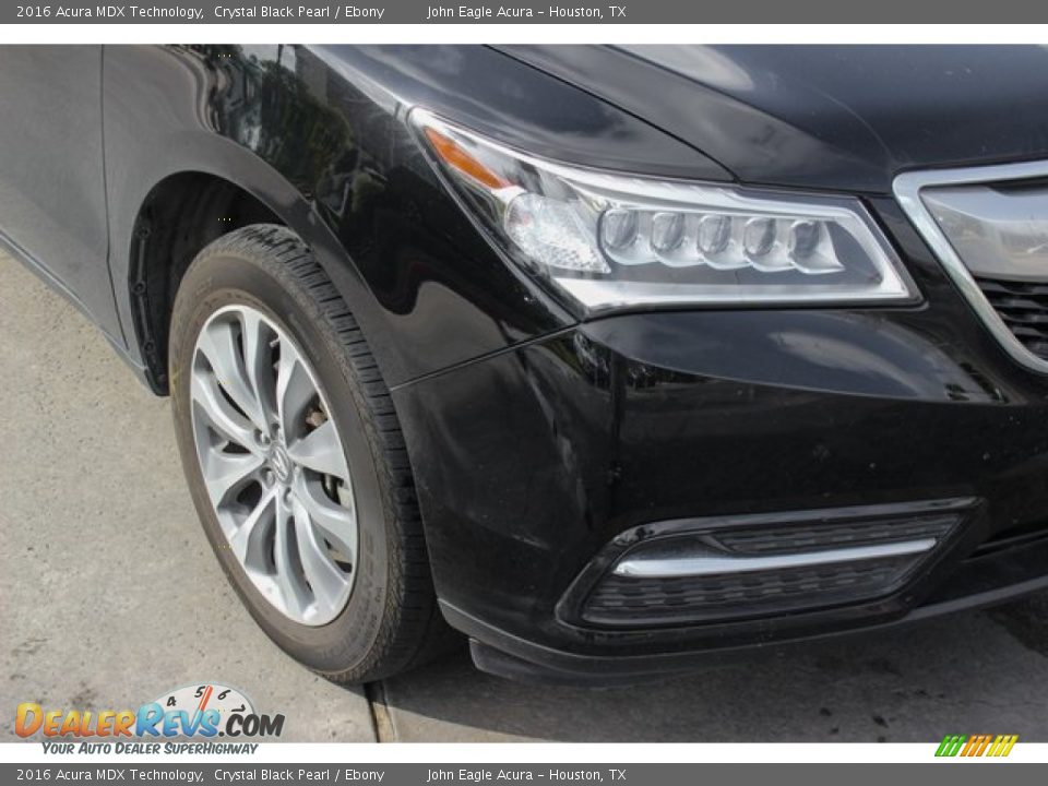 2016 Acura MDX Technology Crystal Black Pearl / Ebony Photo #12
