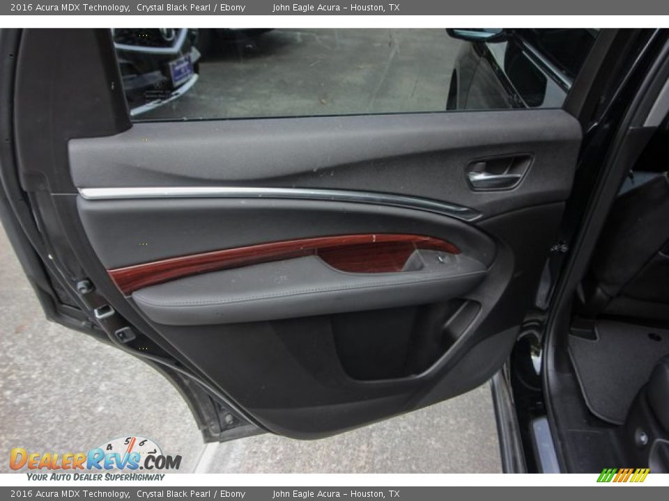 2016 Acura MDX Technology Crystal Black Pearl / Ebony Photo #22