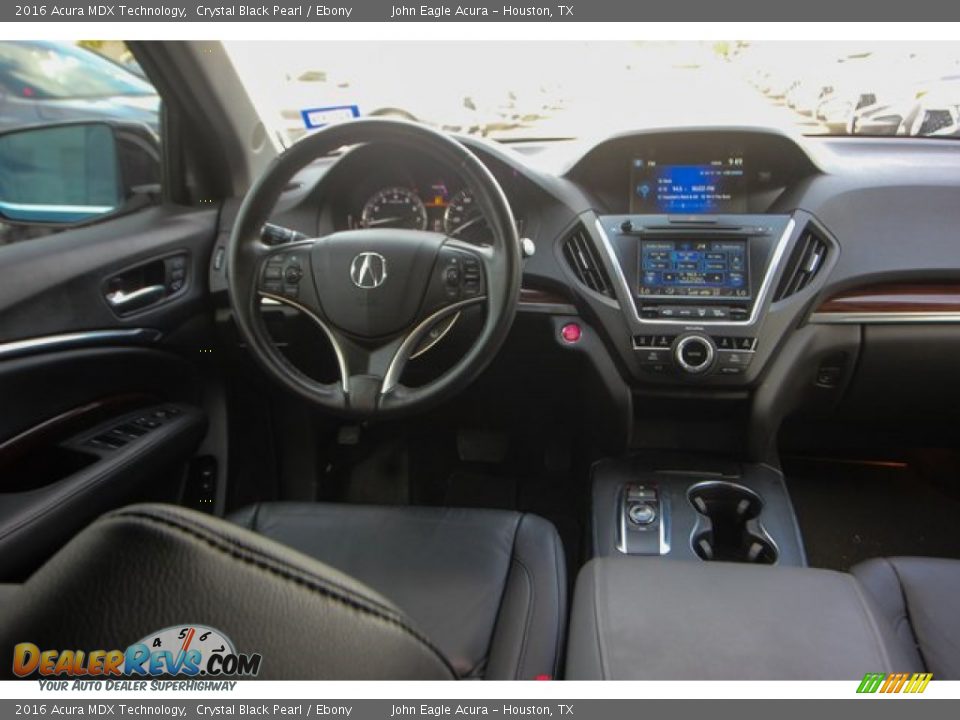 2016 Acura MDX Technology Crystal Black Pearl / Ebony Photo #31