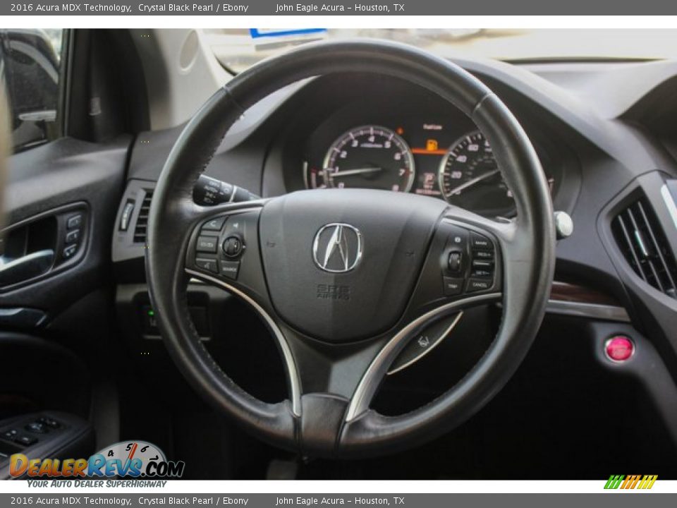 2016 Acura MDX Technology Crystal Black Pearl / Ebony Photo #32