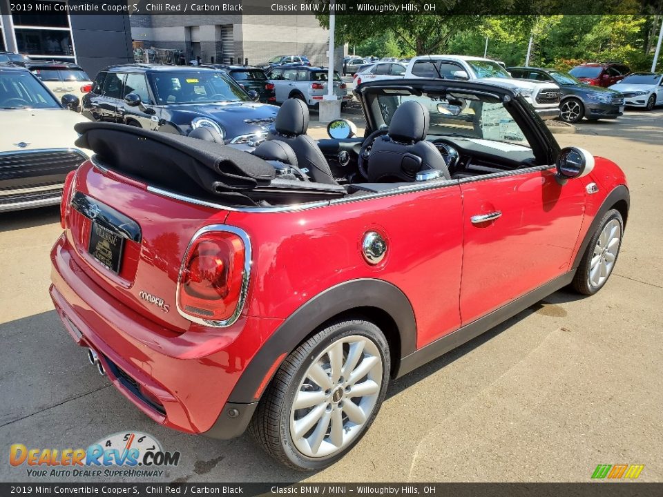 2019 Mini Convertible Cooper S Chili Red / Carbon Black Photo #2