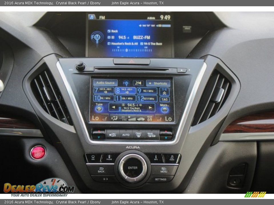 2016 Acura MDX Technology Crystal Black Pearl / Ebony Photo #34