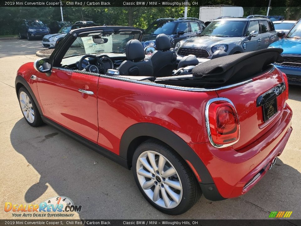 2019 Mini Convertible Cooper S Chili Red / Carbon Black Photo #3