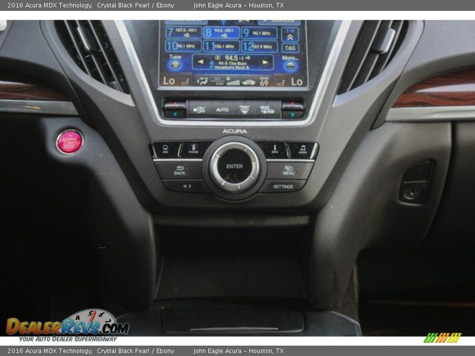 2016 Acura MDX Technology Crystal Black Pearl / Ebony Photo #35