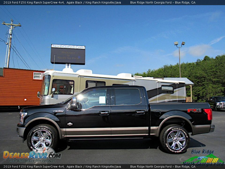 2019 Ford F150 King Ranch SuperCrew 4x4 Agate Black / King Ranch Kingsville/Java Photo #2