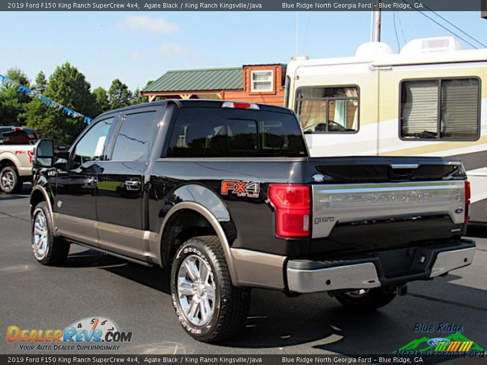 2019 Ford F150 King Ranch SuperCrew 4x4 Agate Black / King Ranch Kingsville/Java Photo #3