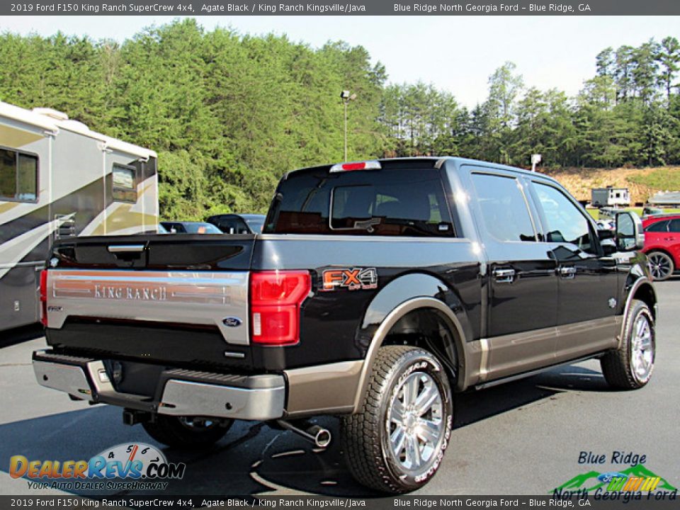 2019 Ford F150 King Ranch SuperCrew 4x4 Agate Black / King Ranch Kingsville/Java Photo #5