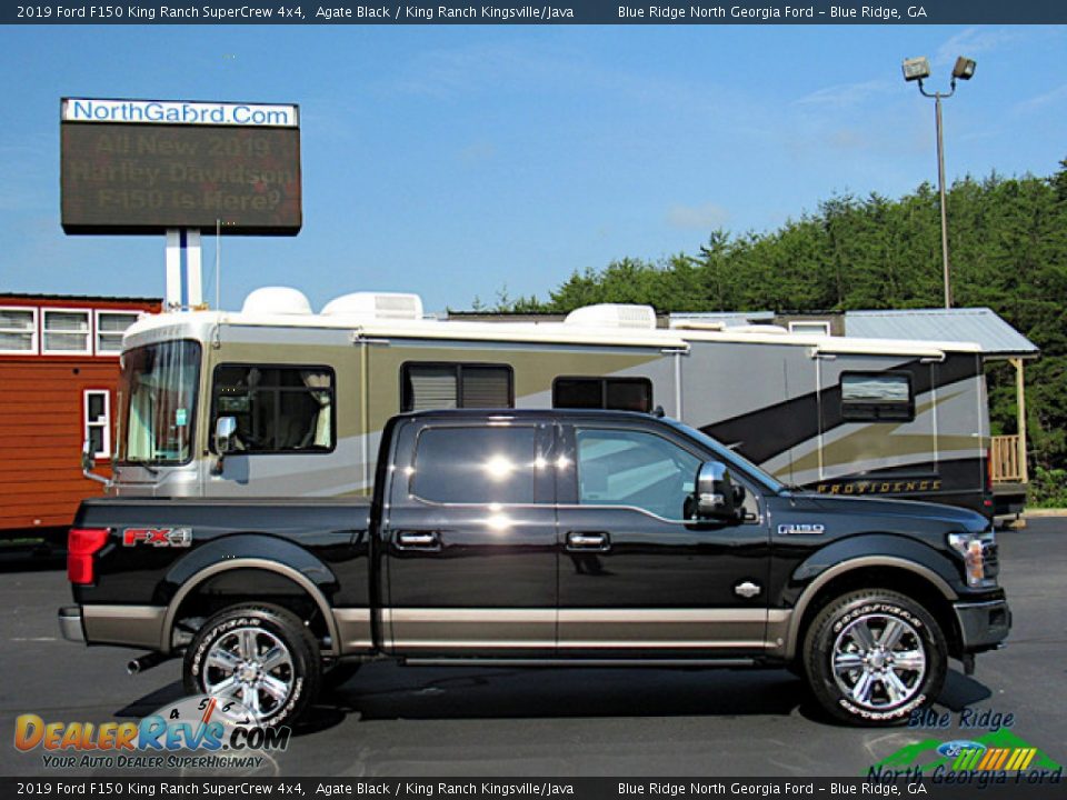 2019 Ford F150 King Ranch SuperCrew 4x4 Agate Black / King Ranch Kingsville/Java Photo #6