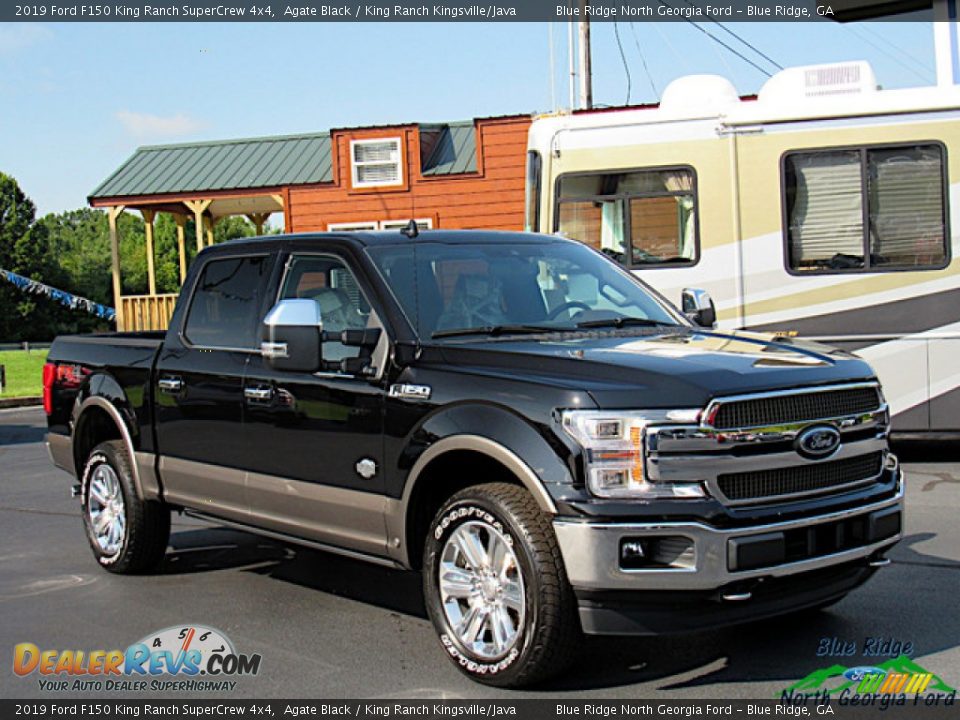 2019 Ford F150 King Ranch SuperCrew 4x4 Agate Black / King Ranch Kingsville/Java Photo #7