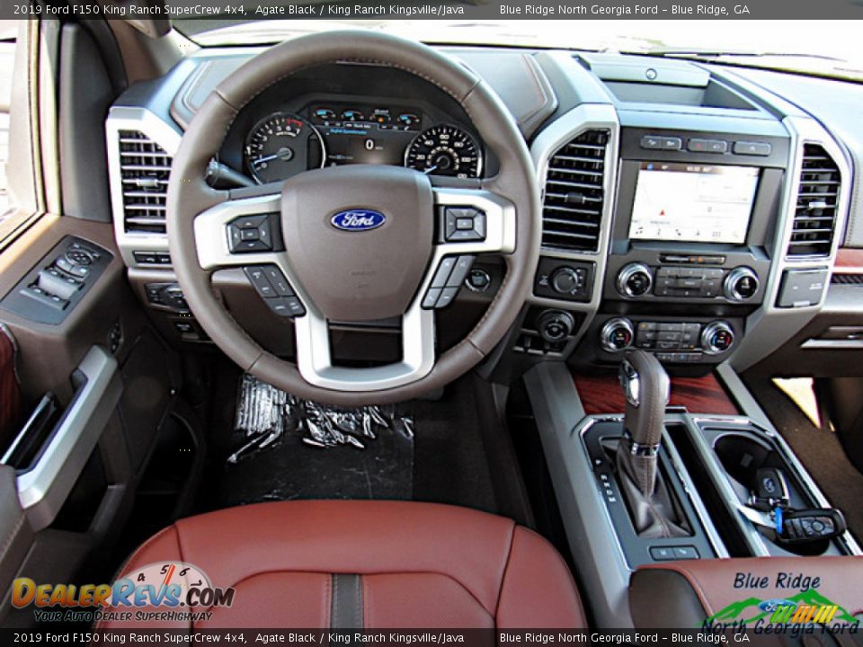 2019 Ford F150 King Ranch SuperCrew 4x4 Agate Black / King Ranch Kingsville/Java Photo #14