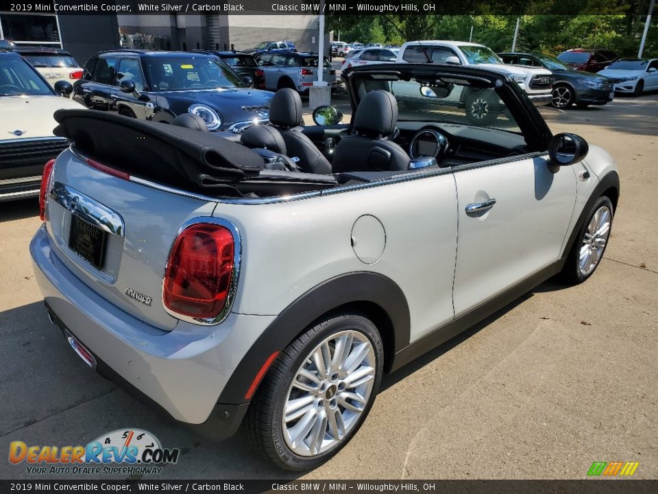 2019 Mini Convertible Cooper White Silver / Carbon Black Photo #2