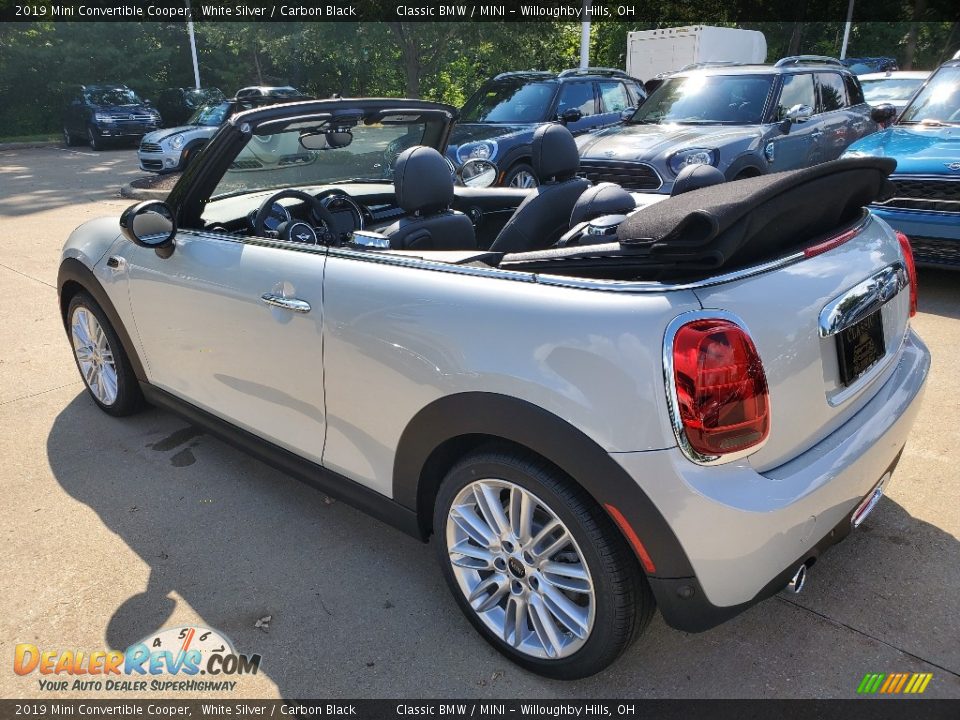 2019 Mini Convertible Cooper White Silver / Carbon Black Photo #3