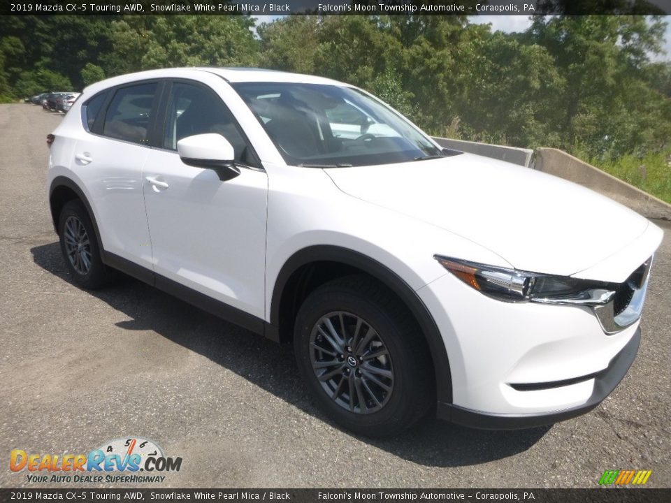 2019 Mazda CX-5 Touring AWD Snowflake White Pearl Mica / Black Photo #3