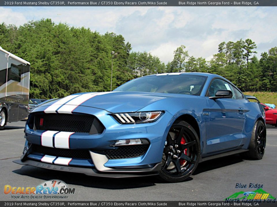 2019 Ford Mustang Shelby GT350R Performance Blue / GT350 Ebony Recaro Cloth/Miko Suede Photo #1
