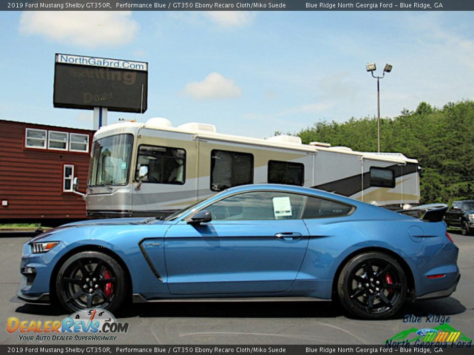 2019 Ford Mustang Shelby GT350R Performance Blue / GT350 Ebony Recaro Cloth/Miko Suede Photo #2