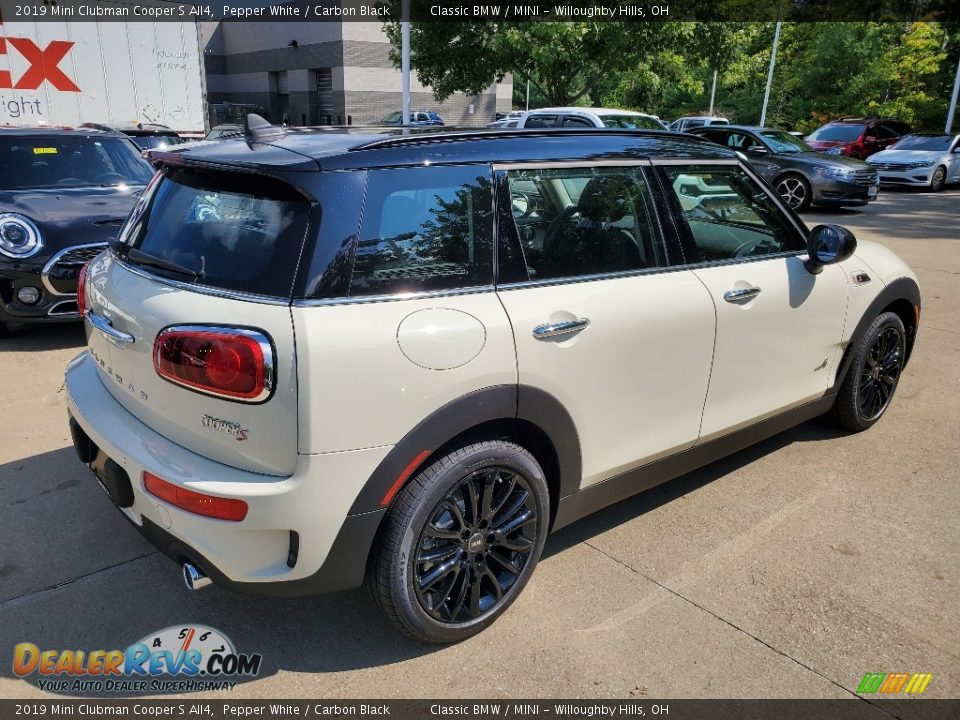 2019 Mini Clubman Cooper S All4 Pepper White / Carbon Black Photo #2