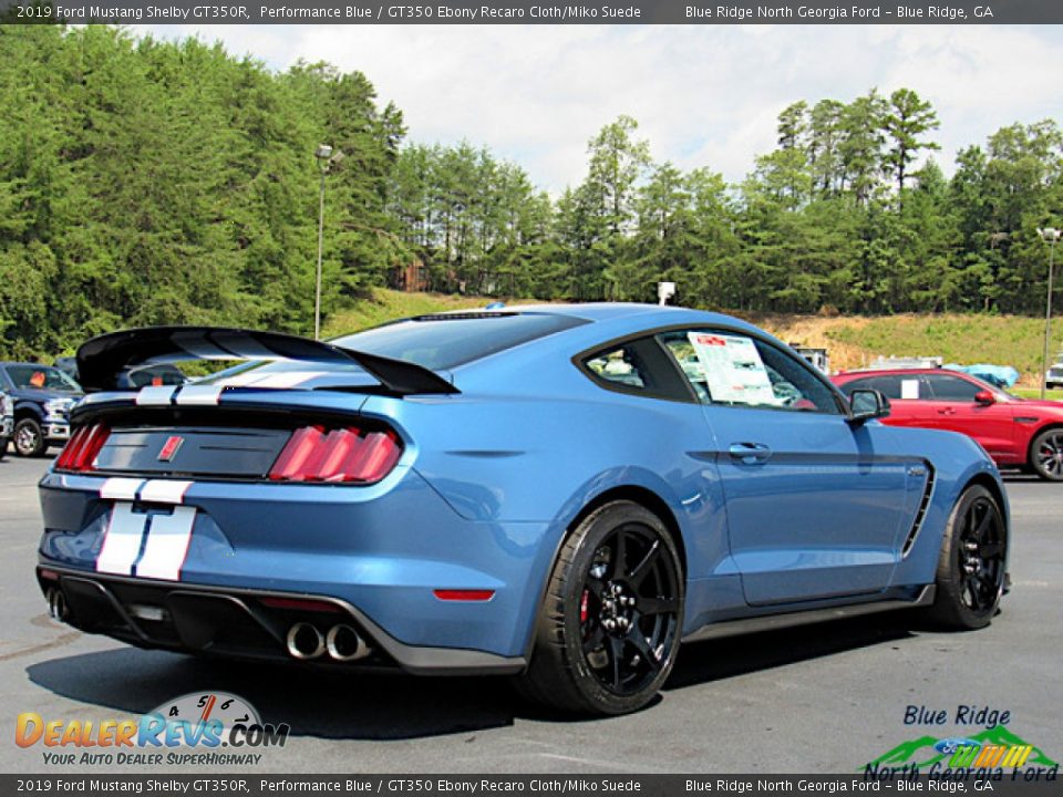 2019 Ford Mustang Shelby GT350R Performance Blue / GT350 Ebony Recaro Cloth/Miko Suede Photo #5