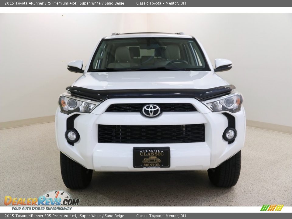 2015 Toyota 4Runner SR5 Premium 4x4 Super White / Sand Beige Photo #2