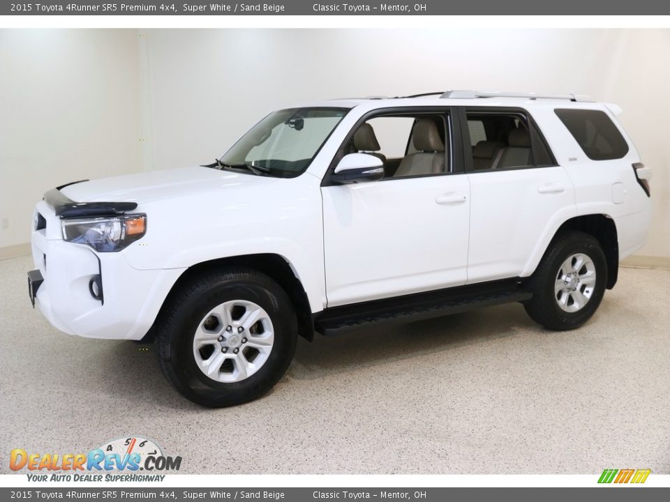 2015 Toyota 4Runner SR5 Premium 4x4 Super White / Sand Beige Photo #3