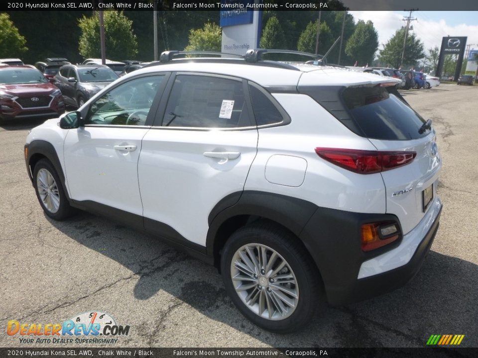 Chalk White 2020 Hyundai Kona SEL AWD Photo #6