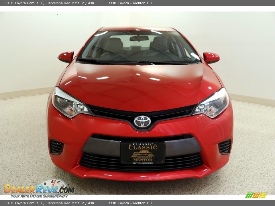 2016 Toyota Corolla LE Barcelona Red Metallic / Ash Photo #2