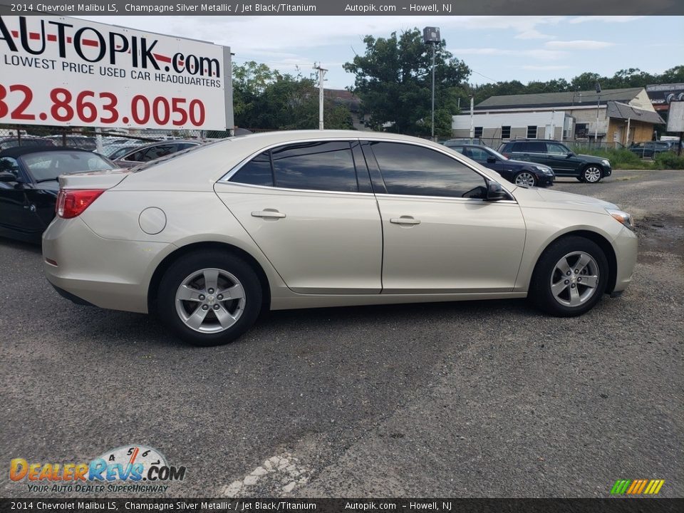 2014 Chevrolet Malibu LS Champagne Silver Metallic / Jet Black/Titanium Photo #3