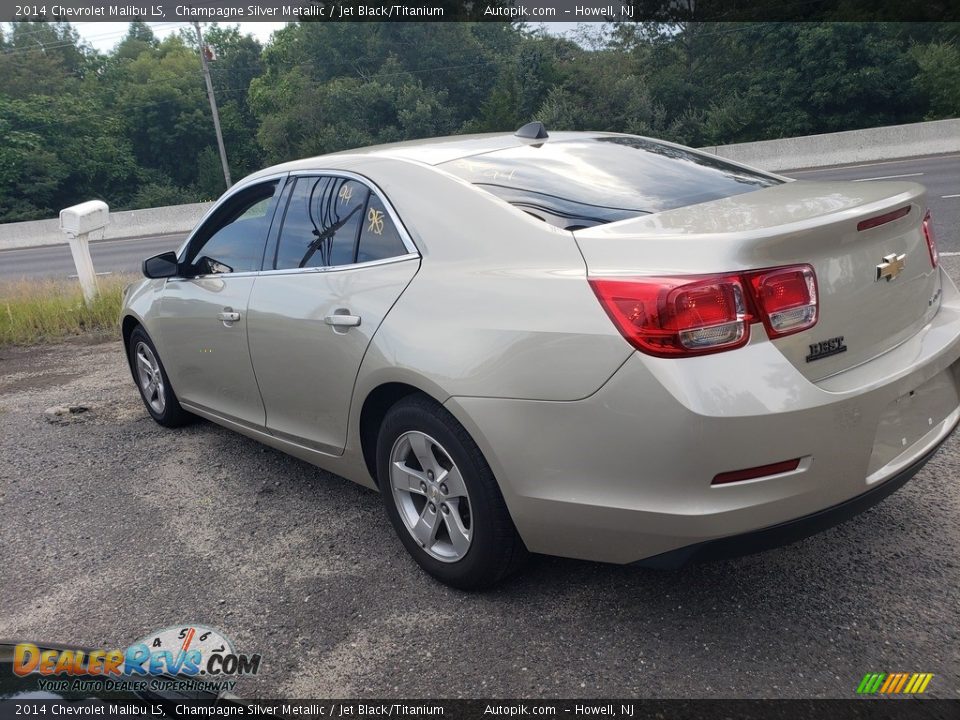 2014 Chevrolet Malibu LS Champagne Silver Metallic / Jet Black/Titanium Photo #6