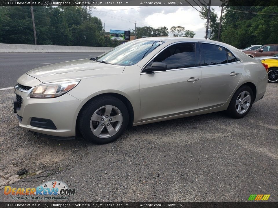 2014 Chevrolet Malibu LS Champagne Silver Metallic / Jet Black/Titanium Photo #7