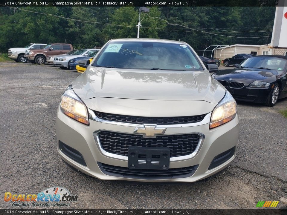 2014 Chevrolet Malibu LS Champagne Silver Metallic / Jet Black/Titanium Photo #8