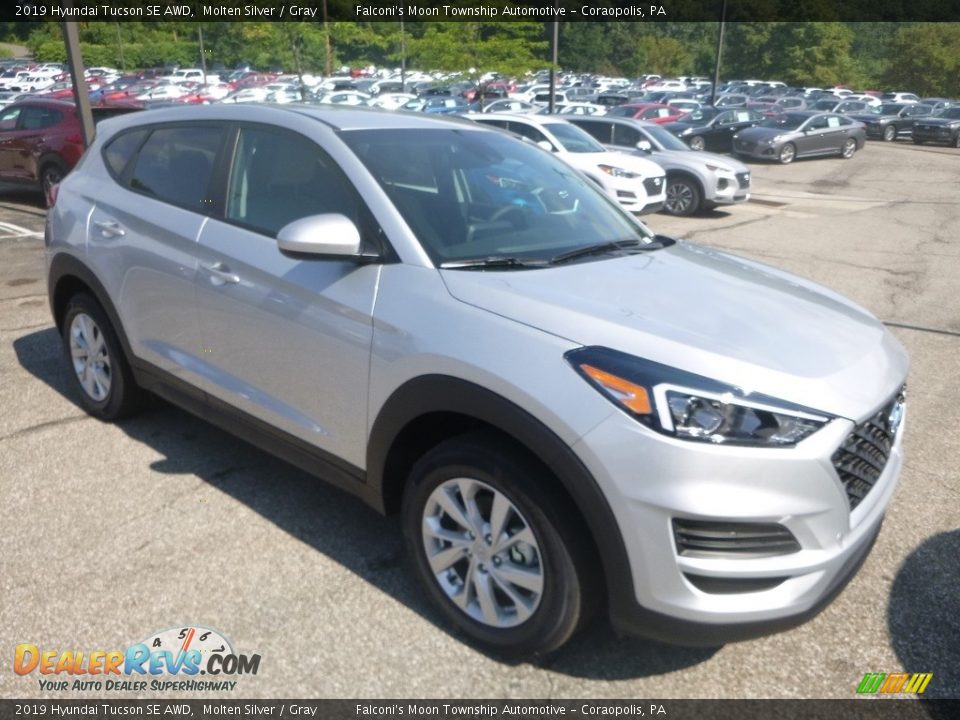 2019 Hyundai Tucson SE AWD Molten Silver / Gray Photo #3