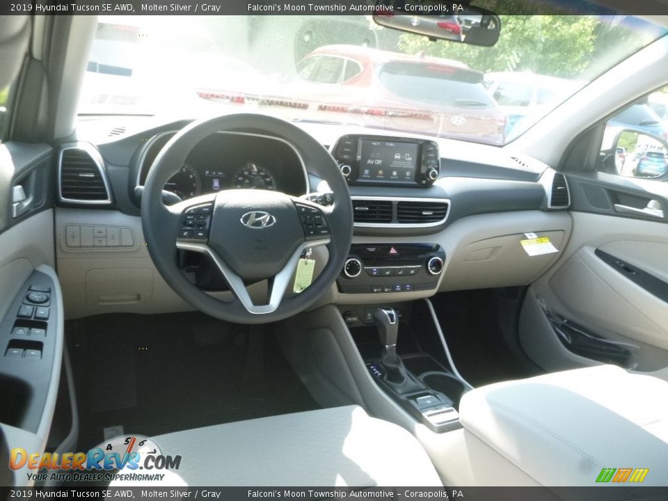 2019 Hyundai Tucson SE AWD Molten Silver / Gray Photo #9