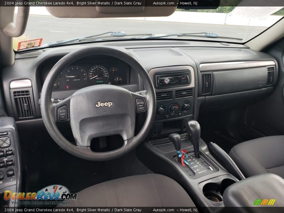 2004 Jeep Grand Cherokee Laredo 4x4 Bright Silver Metallic / Dark Slate Gray Photo #8