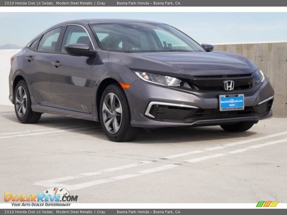 2019 Honda Civic LX Sedan Modern Steel Metallic / Gray Photo #1