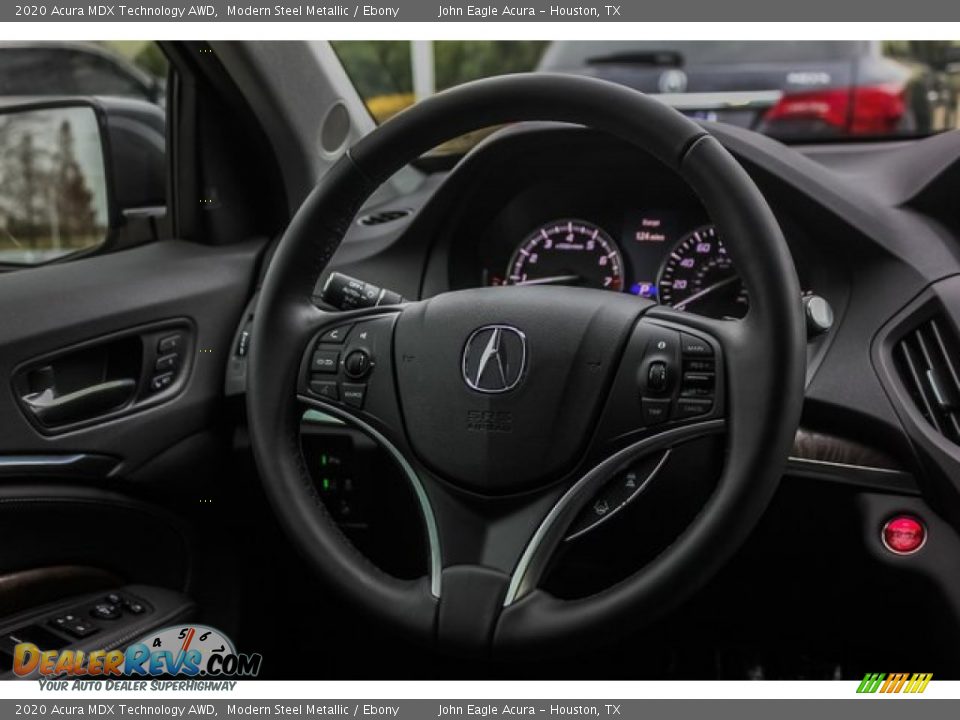 2020 Acura MDX Technology AWD Modern Steel Metallic / Ebony Photo #28