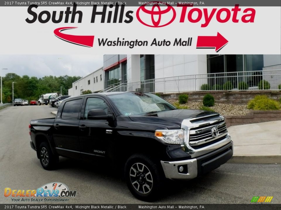2017 Toyota Tundra SR5 CrewMax 4x4 Midnight Black Metallic / Black Photo #1