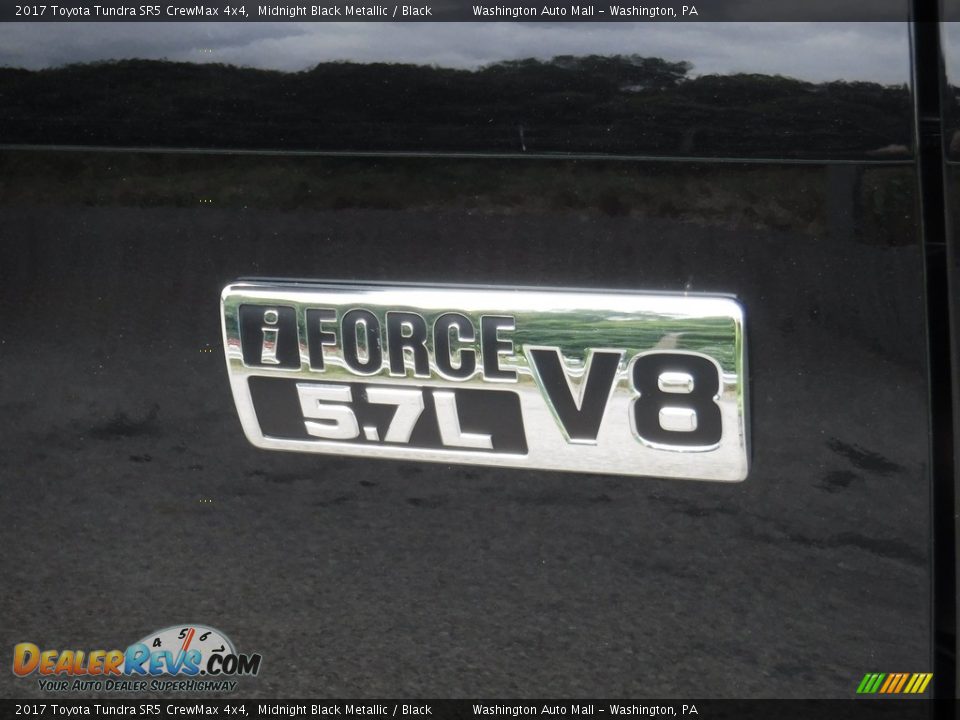 2017 Toyota Tundra SR5 CrewMax 4x4 Midnight Black Metallic / Black Photo #3