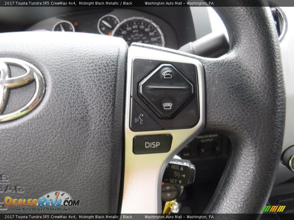 2017 Toyota Tundra SR5 CrewMax 4x4 Midnight Black Metallic / Black Photo #21