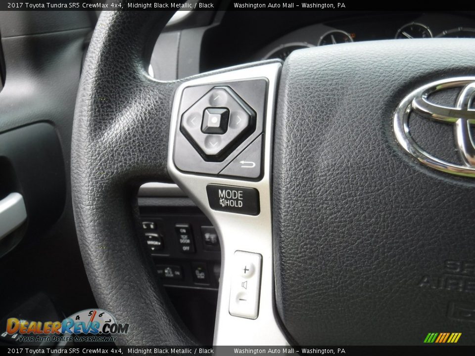 2017 Toyota Tundra SR5 CrewMax 4x4 Midnight Black Metallic / Black Photo #22