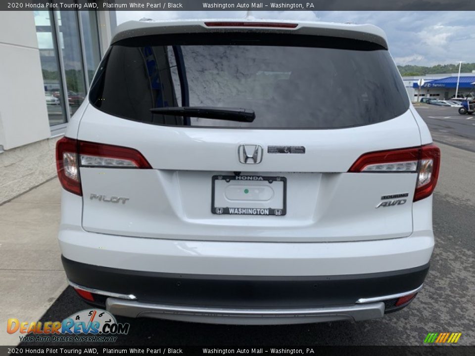2020 Honda Pilot Touring AWD Platinum White Pearl / Black Photo #6