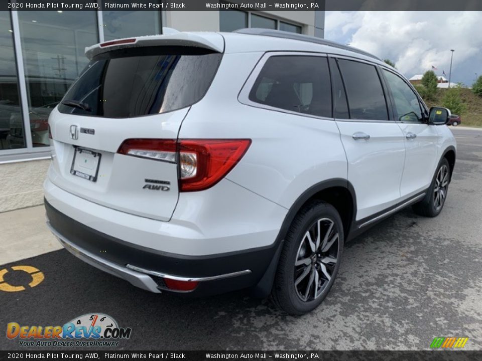 2020 Honda Pilot Touring AWD Platinum White Pearl / Black Photo #7