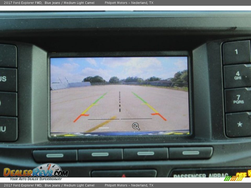 2017 Ford Explorer FWD Blue Jeans / Medium Light Camel Photo #19