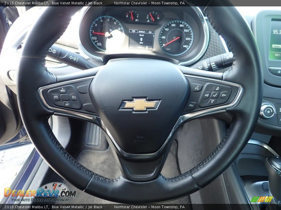 2016 Chevrolet Malibu LT Blue Velvet Metallic / Jet Black Photo #26