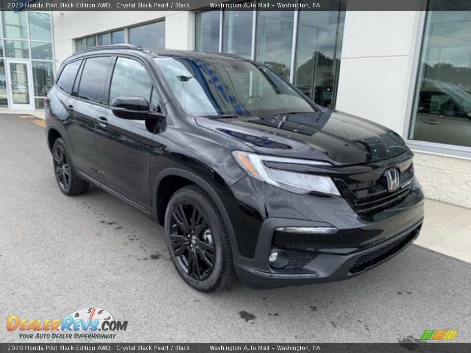 Crystal Black Pearl 2020 Honda Pilot Black Edition AWD Photo #2