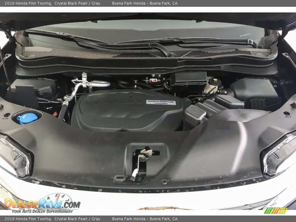 2019 Honda Pilot Touring Crystal Black Pearl / Gray Photo #8