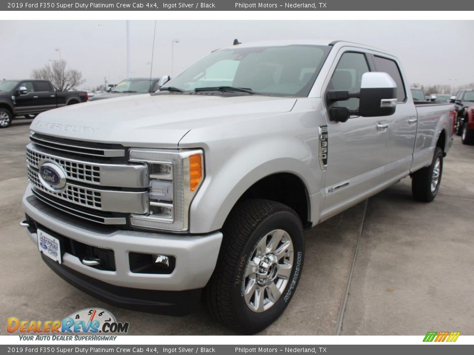 2019 Ford F350 Super Duty Platinum Crew Cab 4x4 Ingot Silver / Black Photo #3