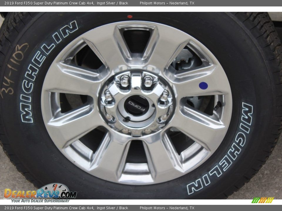 2019 Ford F350 Super Duty Platinum Crew Cab 4x4 Ingot Silver / Black Photo #4