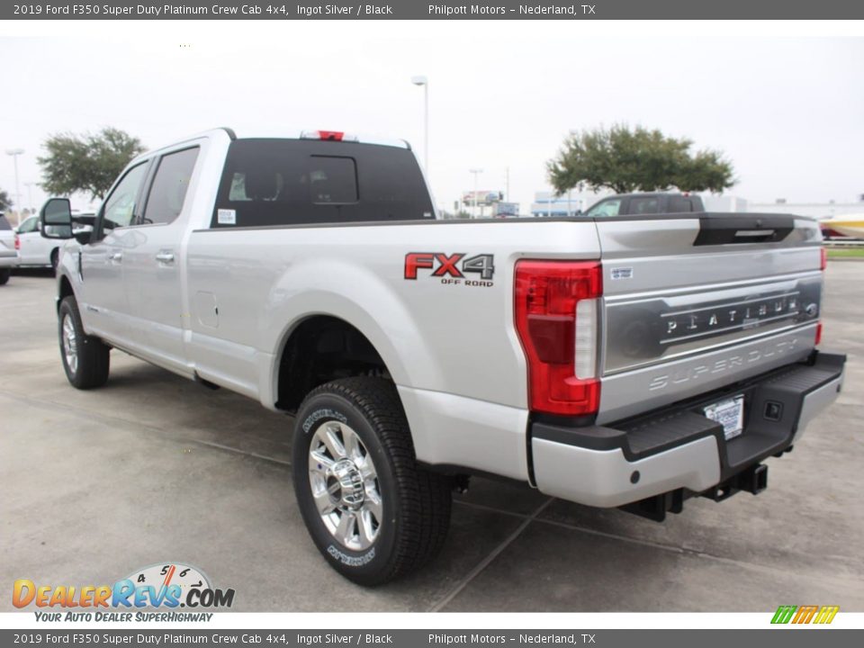 2019 Ford F350 Super Duty Platinum Crew Cab 4x4 Ingot Silver / Black Photo #6