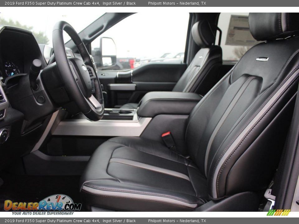 2019 Ford F350 Super Duty Platinum Crew Cab 4x4 Ingot Silver / Black Photo #13