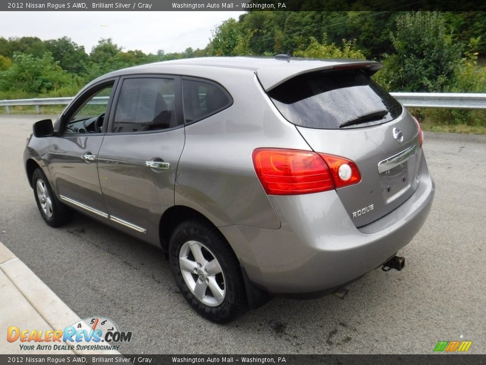 2012 Nissan Rogue S AWD Brilliant Silver / Gray Photo #7